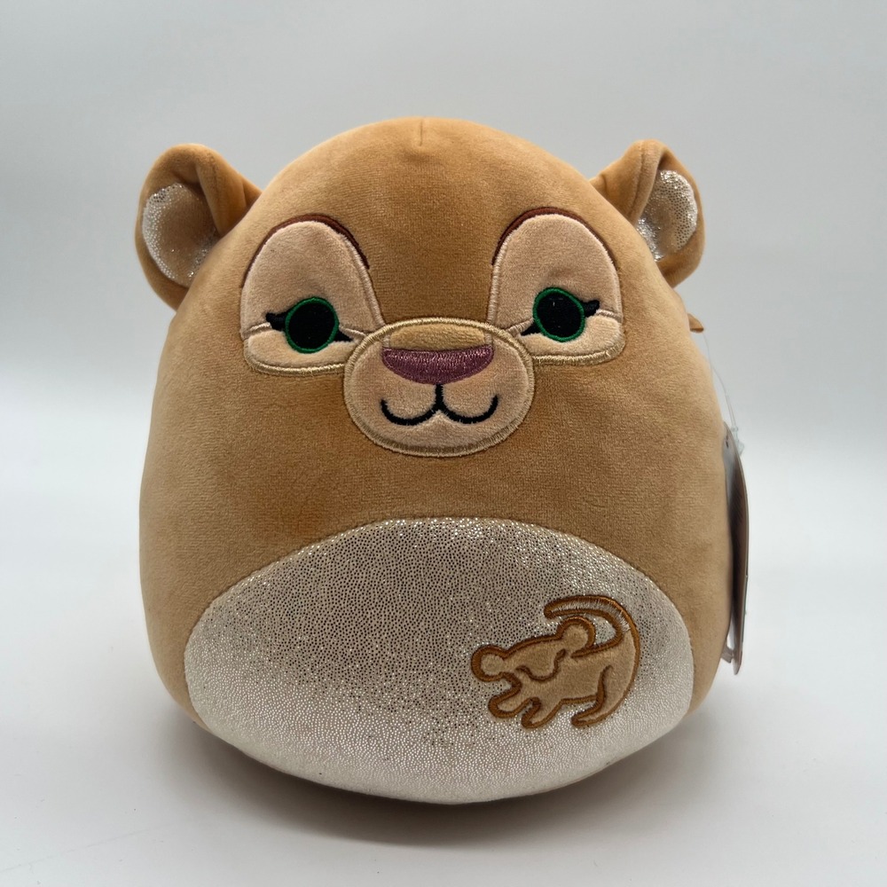 Squishmallows Disney Lion King Nala 8 Inch Plush Tan Gold Sparkle Stuffed Animal